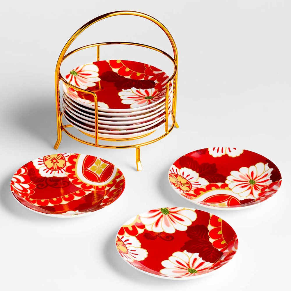 Crate & Barrel Fortune Garden Plate - Thumbnail 2